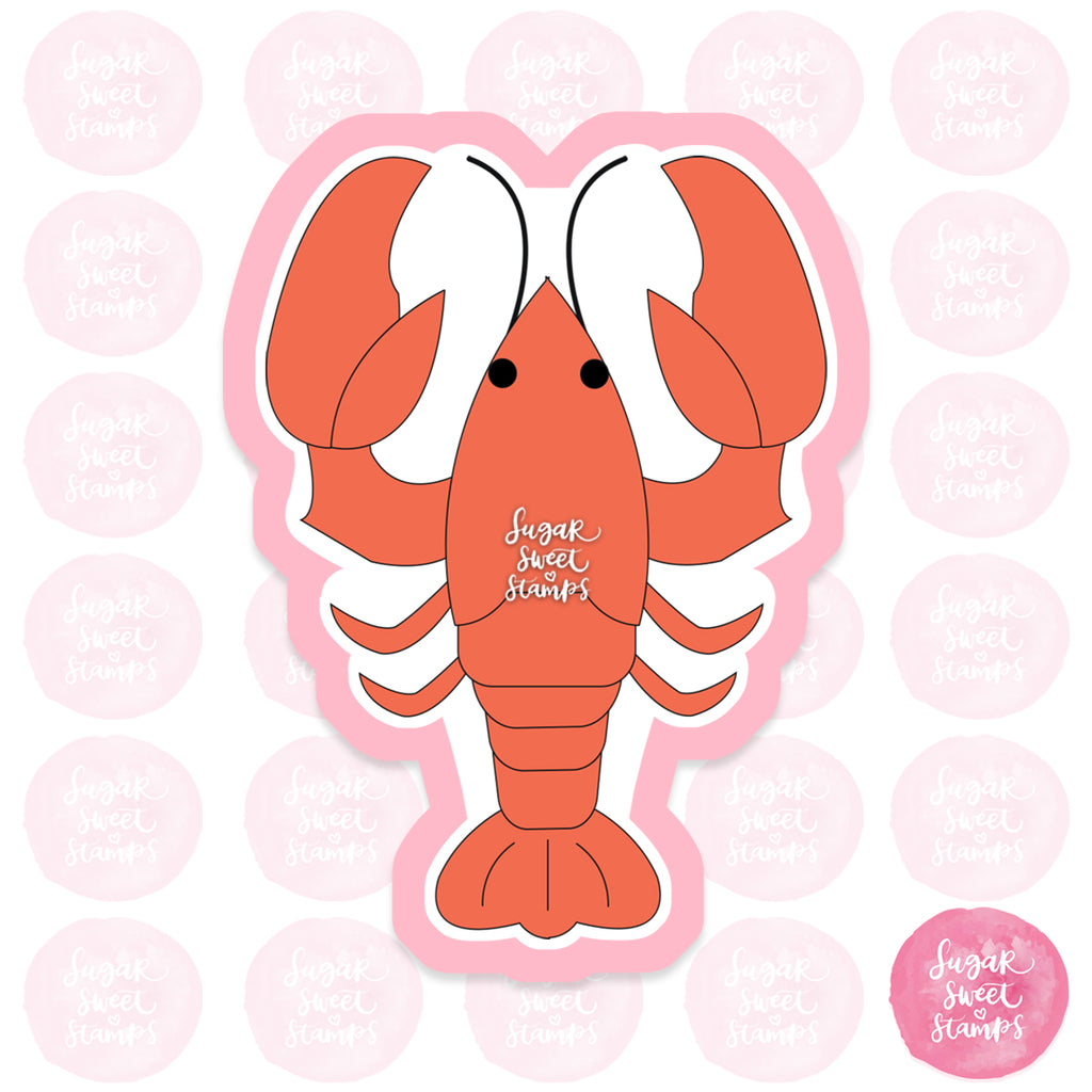 ocean sea shrimp prawn lobster seafood creature animal crustacean custom 3d printed cookie cutter