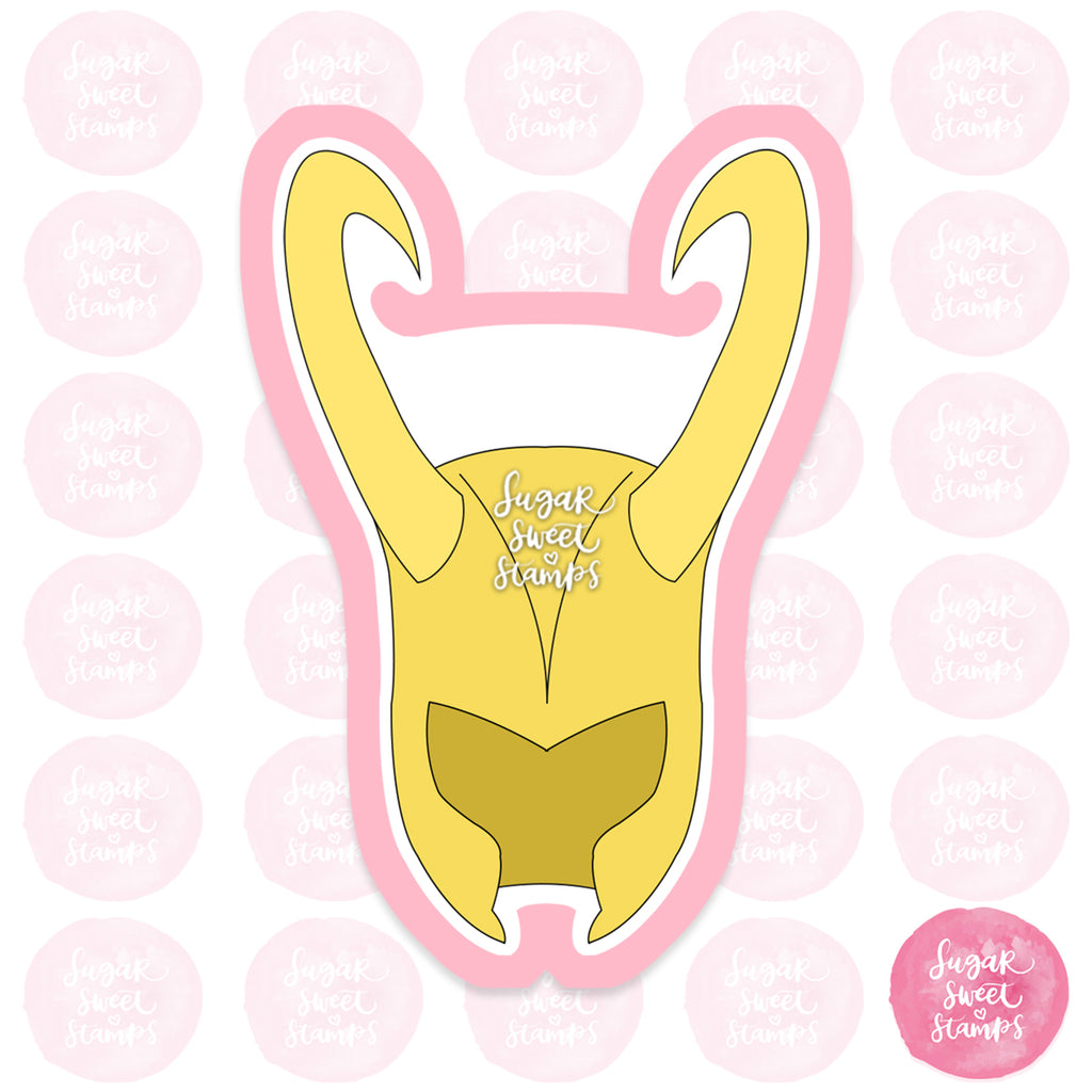 marvel loki superhero thor helmet comics games mcu custom 3d printed cookie cutter