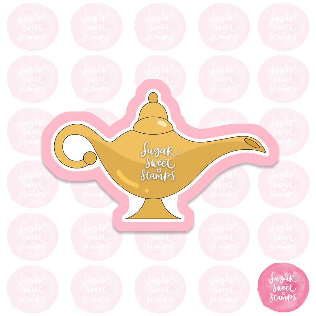 magic lamp arabian aladdin fantasy custom 3d printed cookie cutter