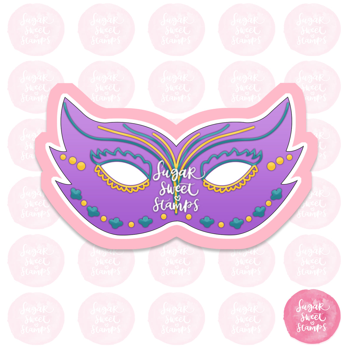 Mardis Gras Mask Cookie Cutter