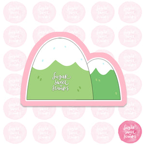 chubby mountains nature hills cute scenery custom 3d printed cookie cutter