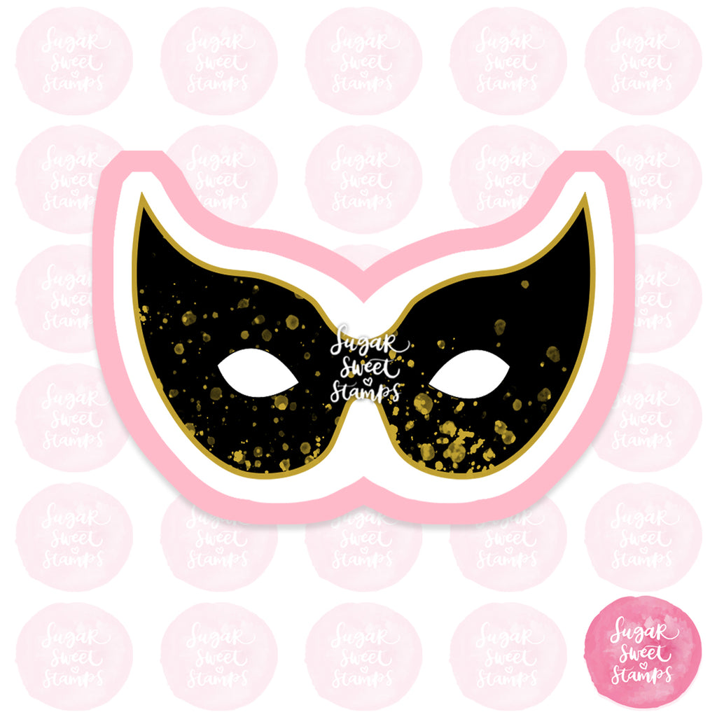 new year's eve masked ball custom 3d printed cookie cutter