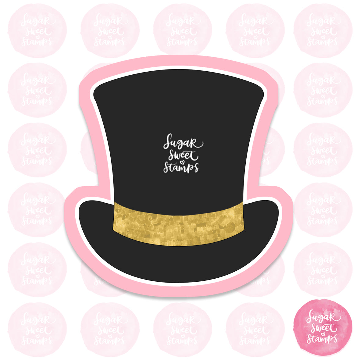 new year celebration party top hat 2022 custom 3d printed cookie cutter