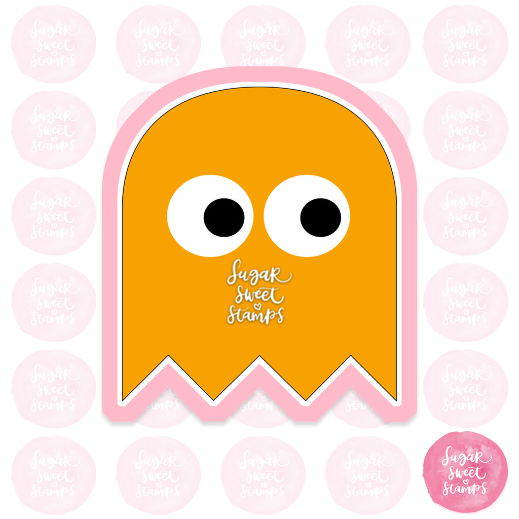 pac man retro classic video game atari ghost custom 3d printed cookie cutter