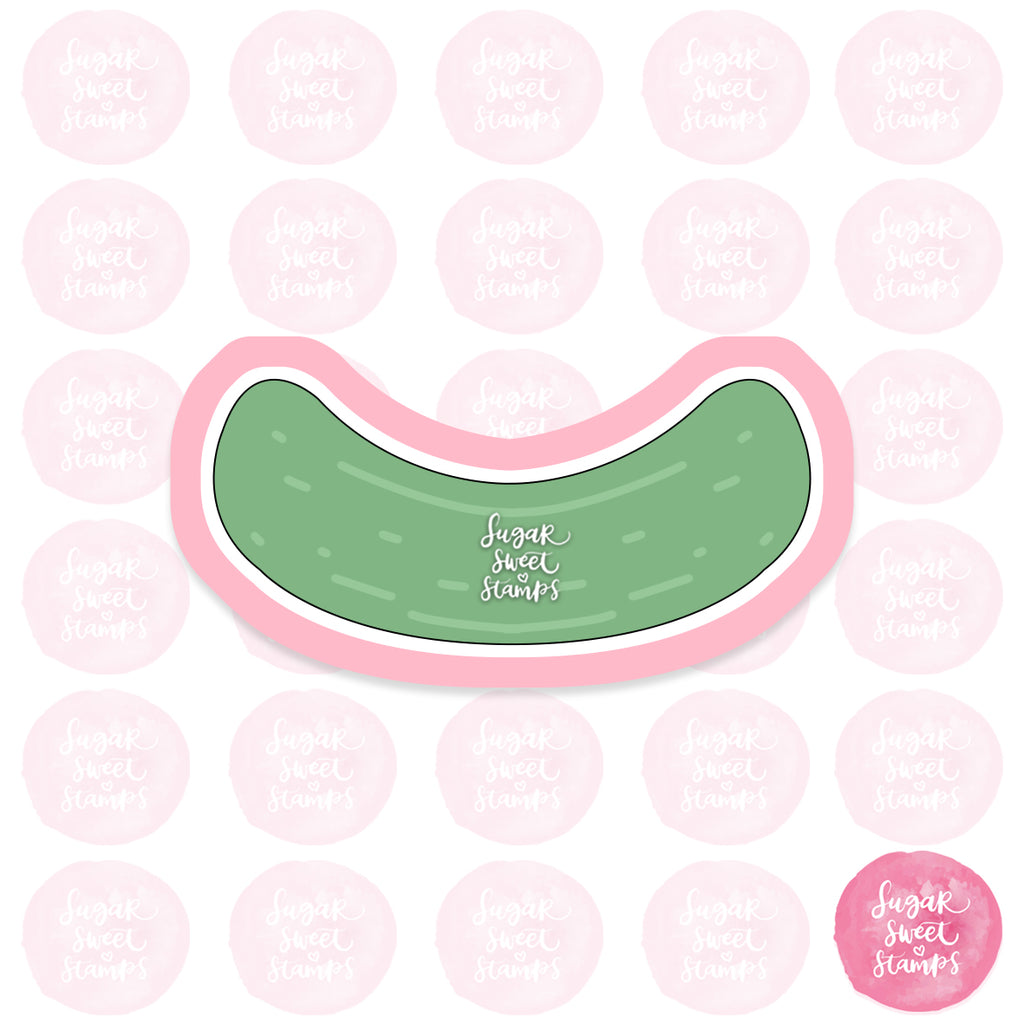 pickle cucumber vegetable custom 3d printed cookie cutter