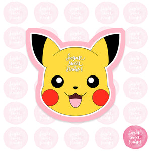 pokemon pikachu electric nintendo popular video game character custom 3d printed cookie cutter