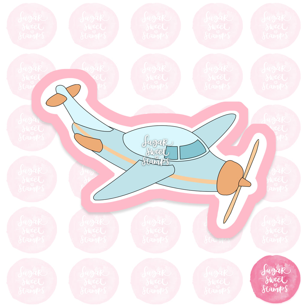 plane vehicle flying sky toy pilot custom 3d printed cookie cutter