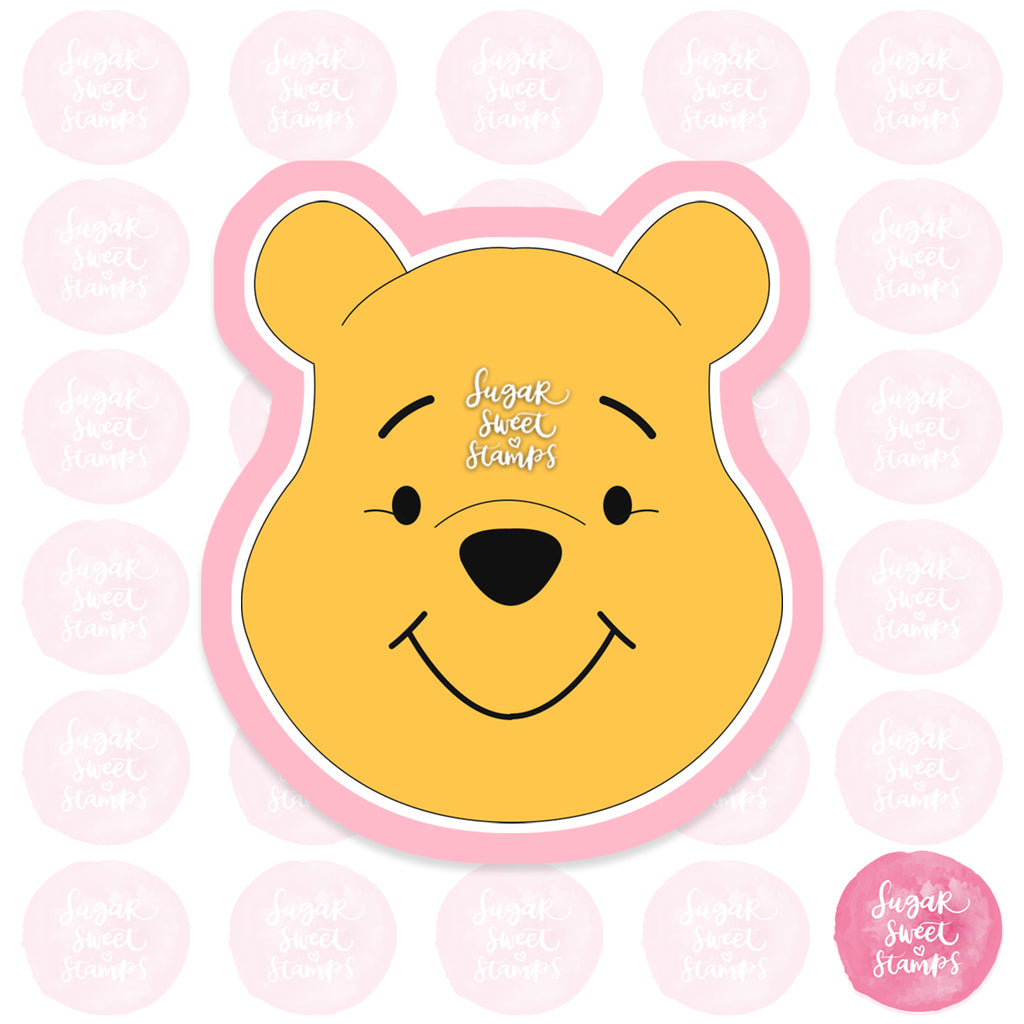 winnie the pooh bear cartoon animal cute custom 3d printed cookie cutter