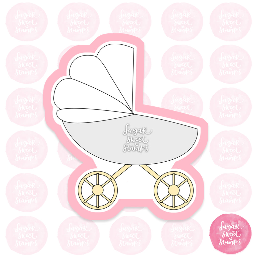 baby stroller pram outdoors toddler babies custom 3d printed cookie cutter