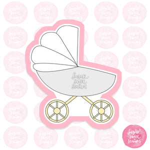 baby stroller pram outdoors toddler babies custom 3d printed cookie cutter
