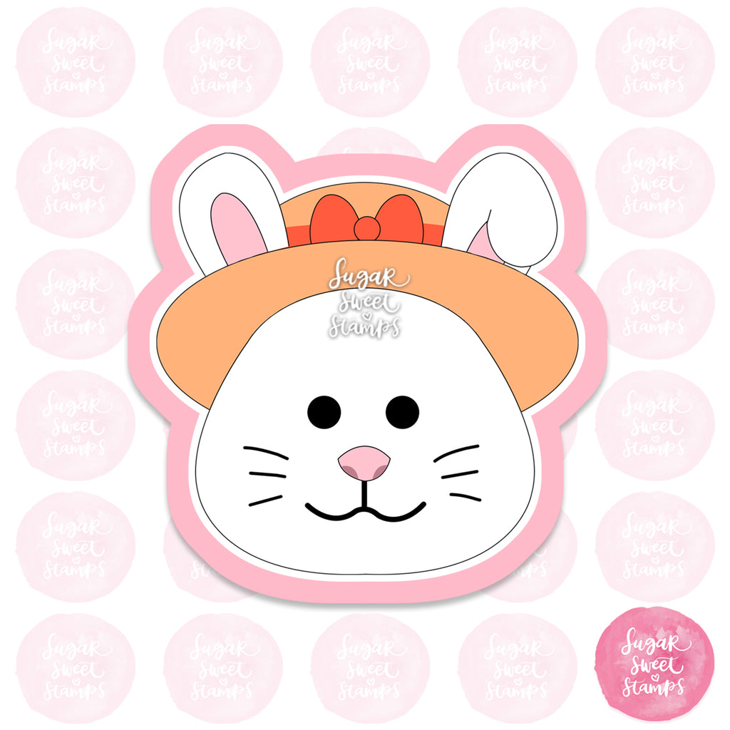 Easter Rabbit Sun hat spring custom 3d printed cookie cutter