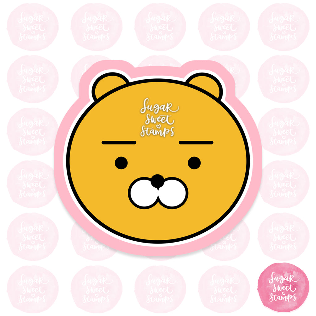 kakao ryan bear lion mascot korea japan animal custom 3d printed cookie cutter