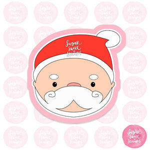 cute santa claus chubby chibi christmas winter december custom 3d printed cookie cutter
