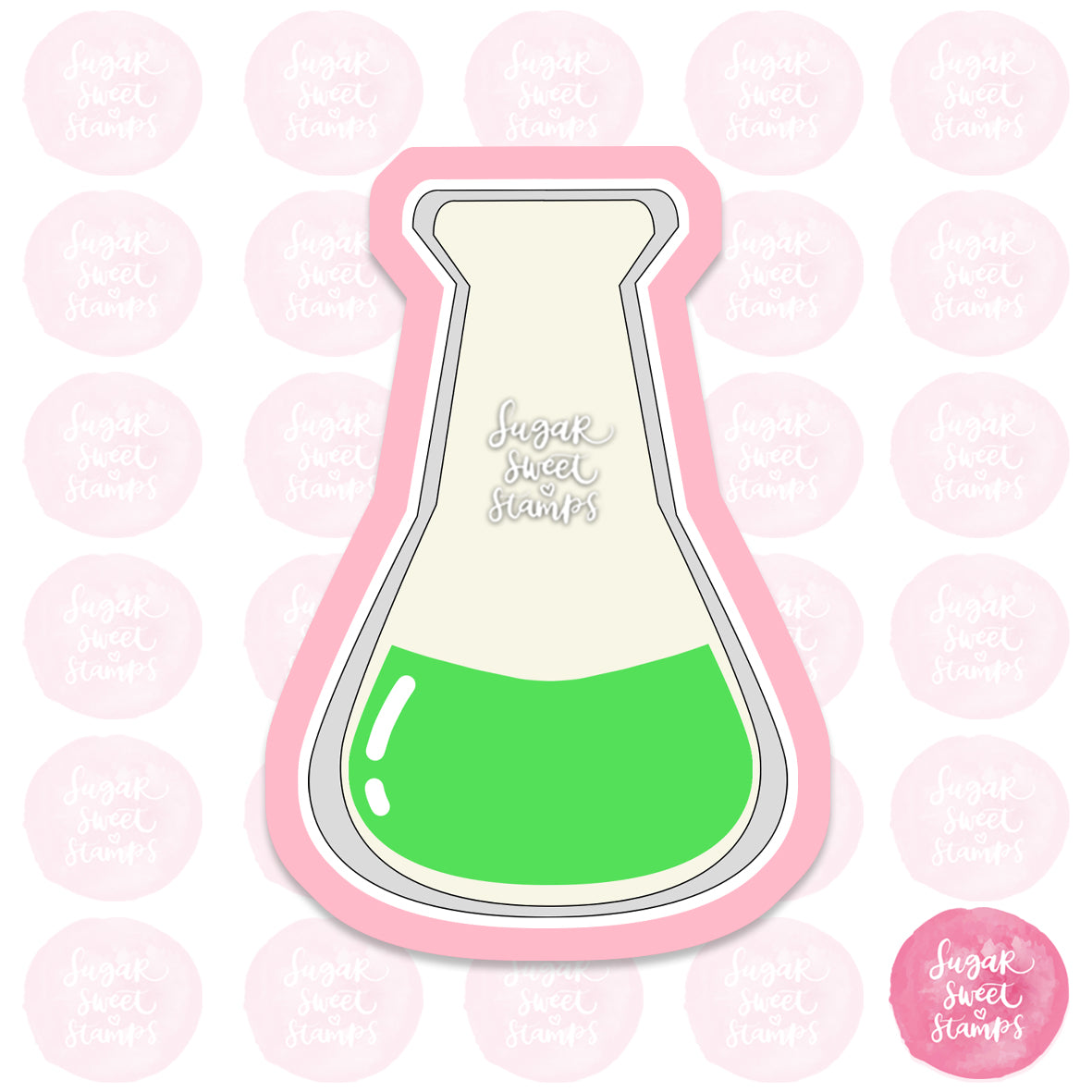 chemistry science poison conical flask beaker lab experiment custom 3d printed cookie cutter