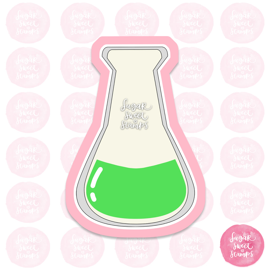 chemistry science poison conical flask beaker lab experiment custom 3d printed cookie cutter