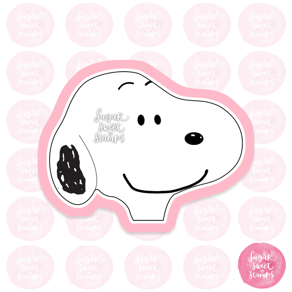 snoopy dog white beagle cartoon iconic charlie brown custom 3d printed cookie cutter
