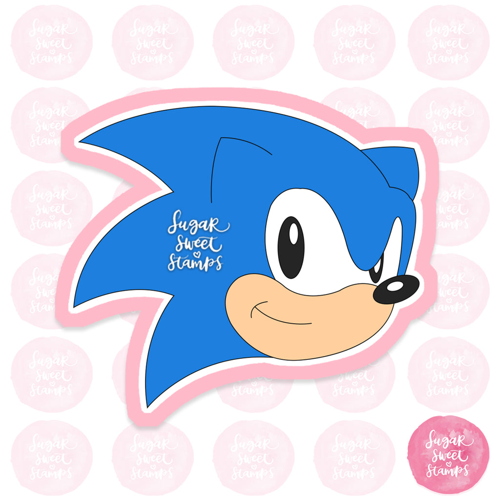 sonic the hedgehog video game cartoon custom 3d printed cookie cutter