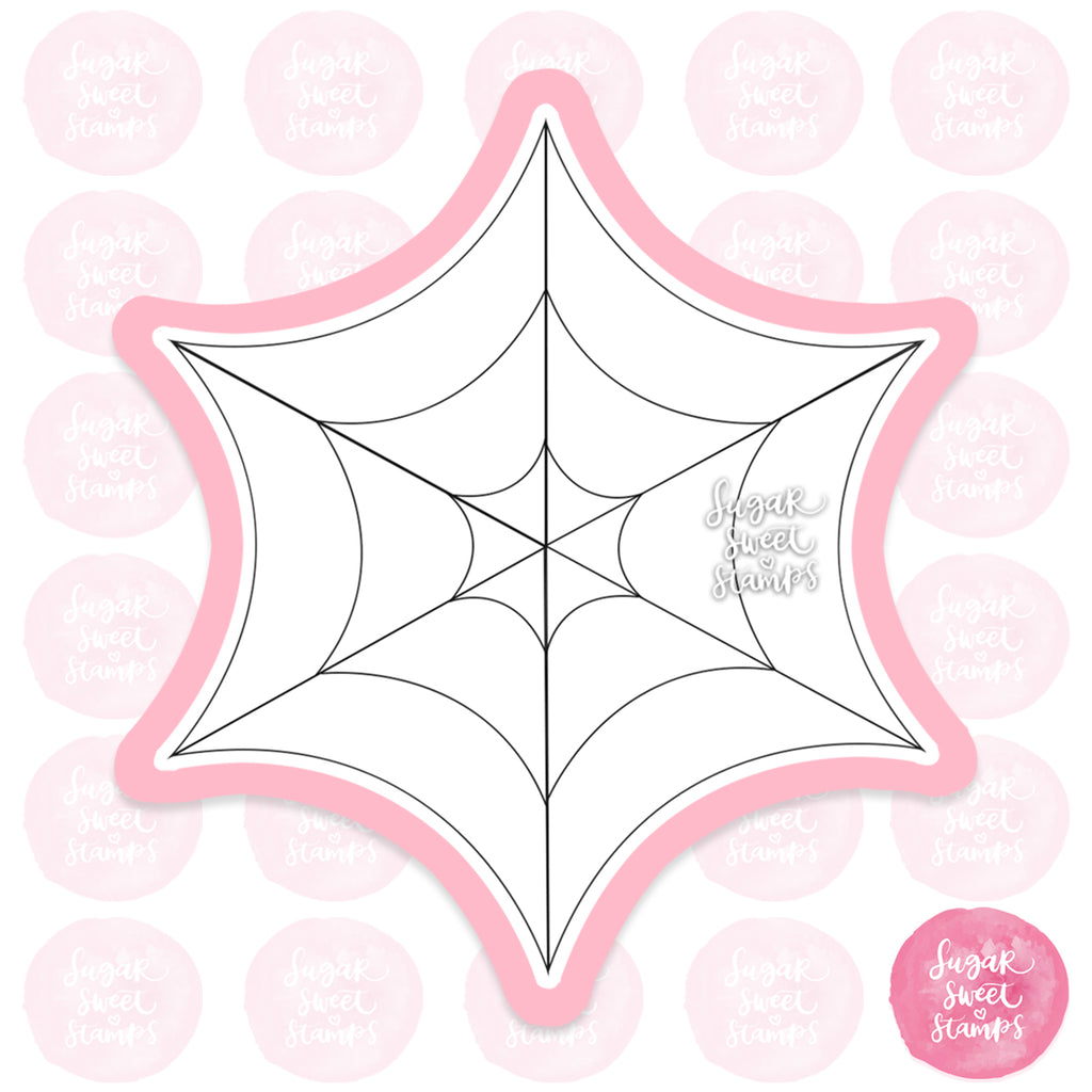 spider spider web halloween spooky dusty custom 3d printed cookie cutter