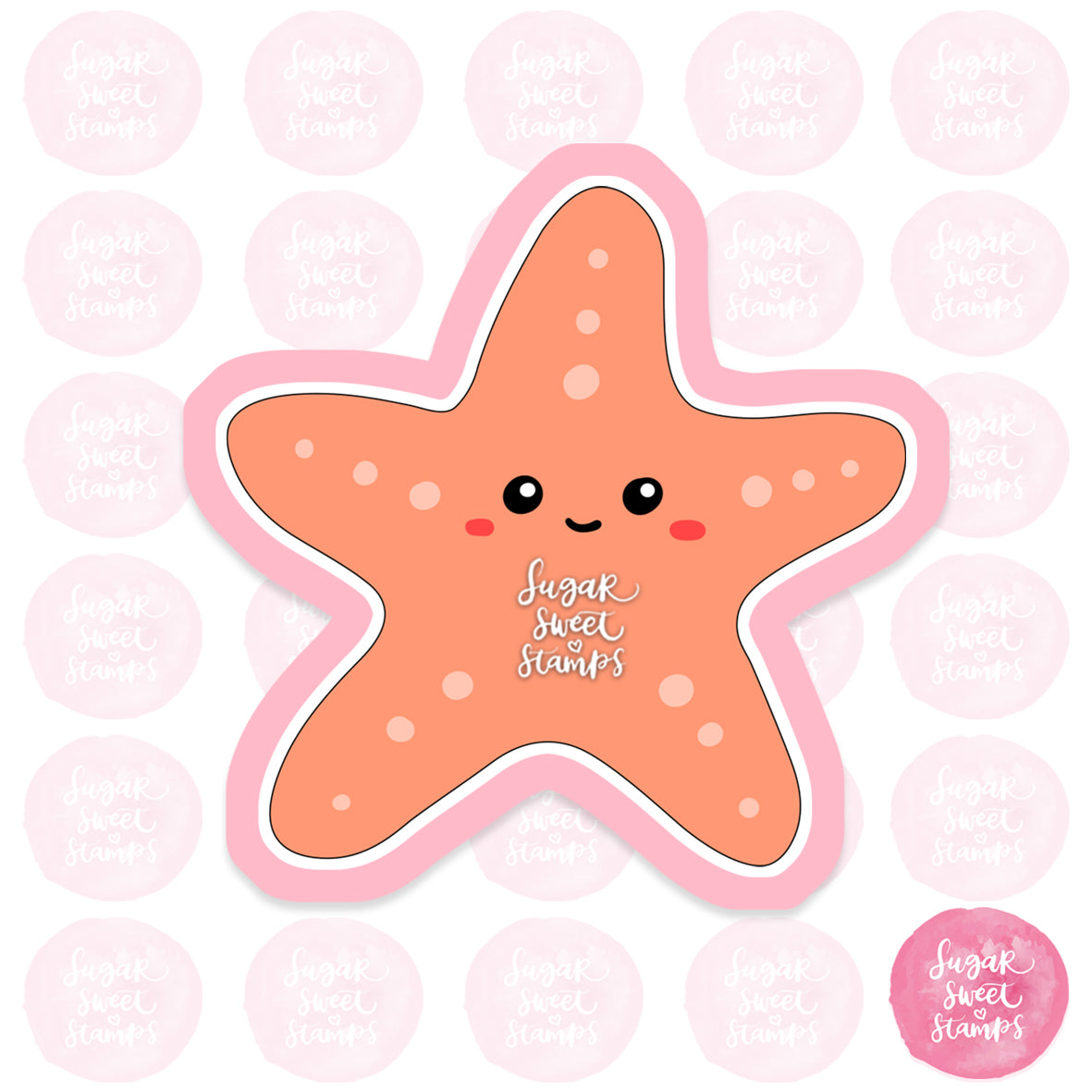 cute starfish beach ocean sea custom printed 3d cookie cutter