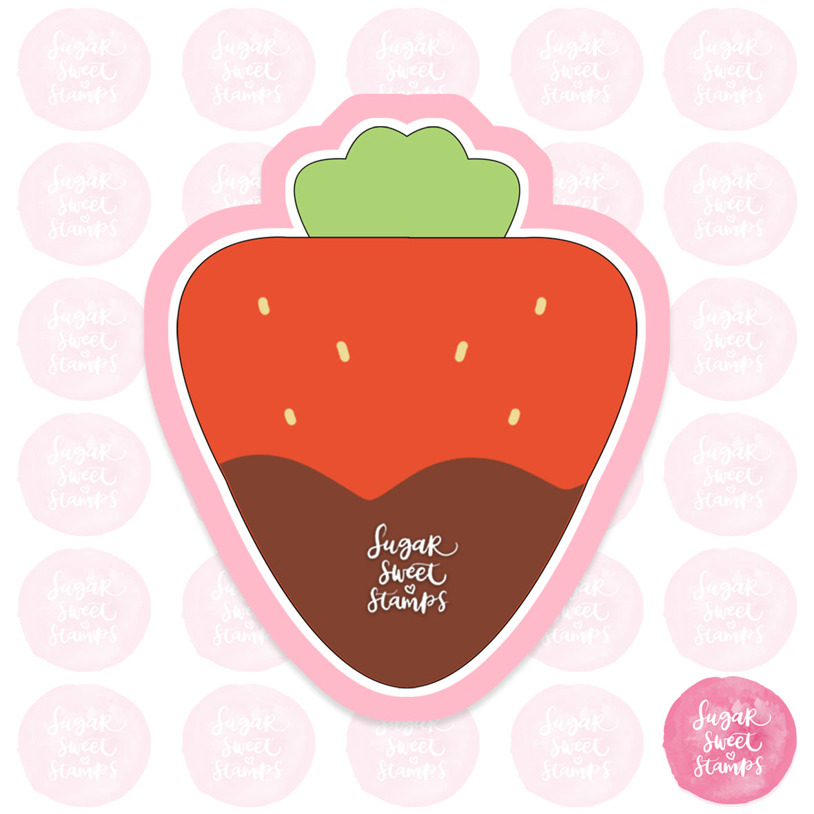 Chocolate Dipped Strawberry Cookie Cutter
