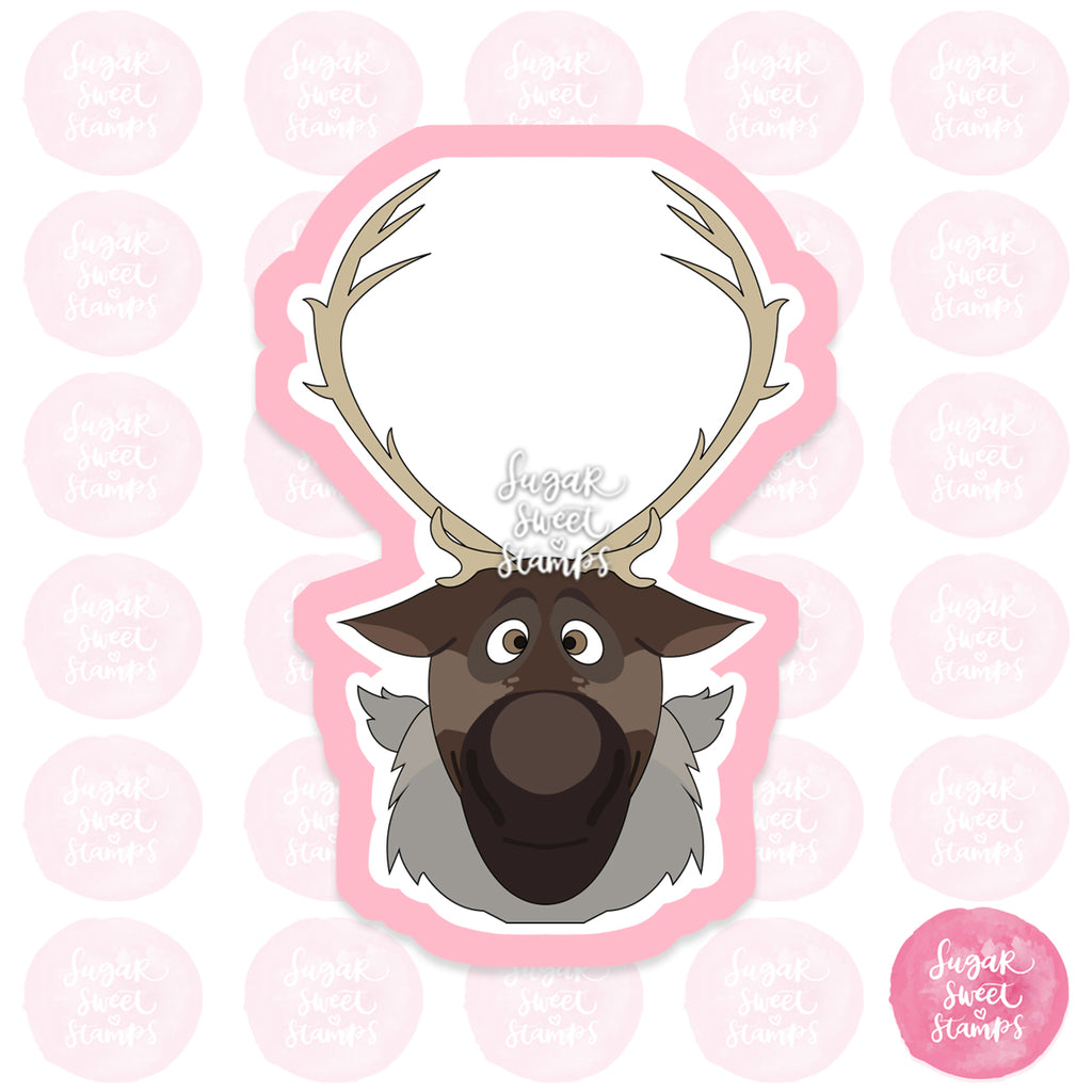 reindeer moose disney elsa frozen sven animal cartoon custom 3d printed cookie cutter