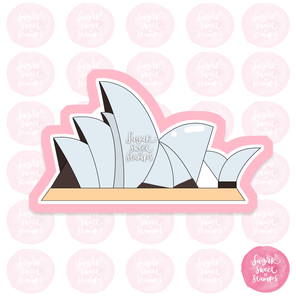 australia sydney opera house arts architecture building landmark world wonder travel custom 3d printed cookie cutter