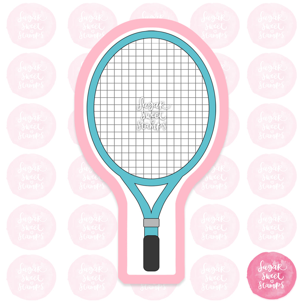 tennis badminton racket squash sports custom 3d printed cookie cutter
