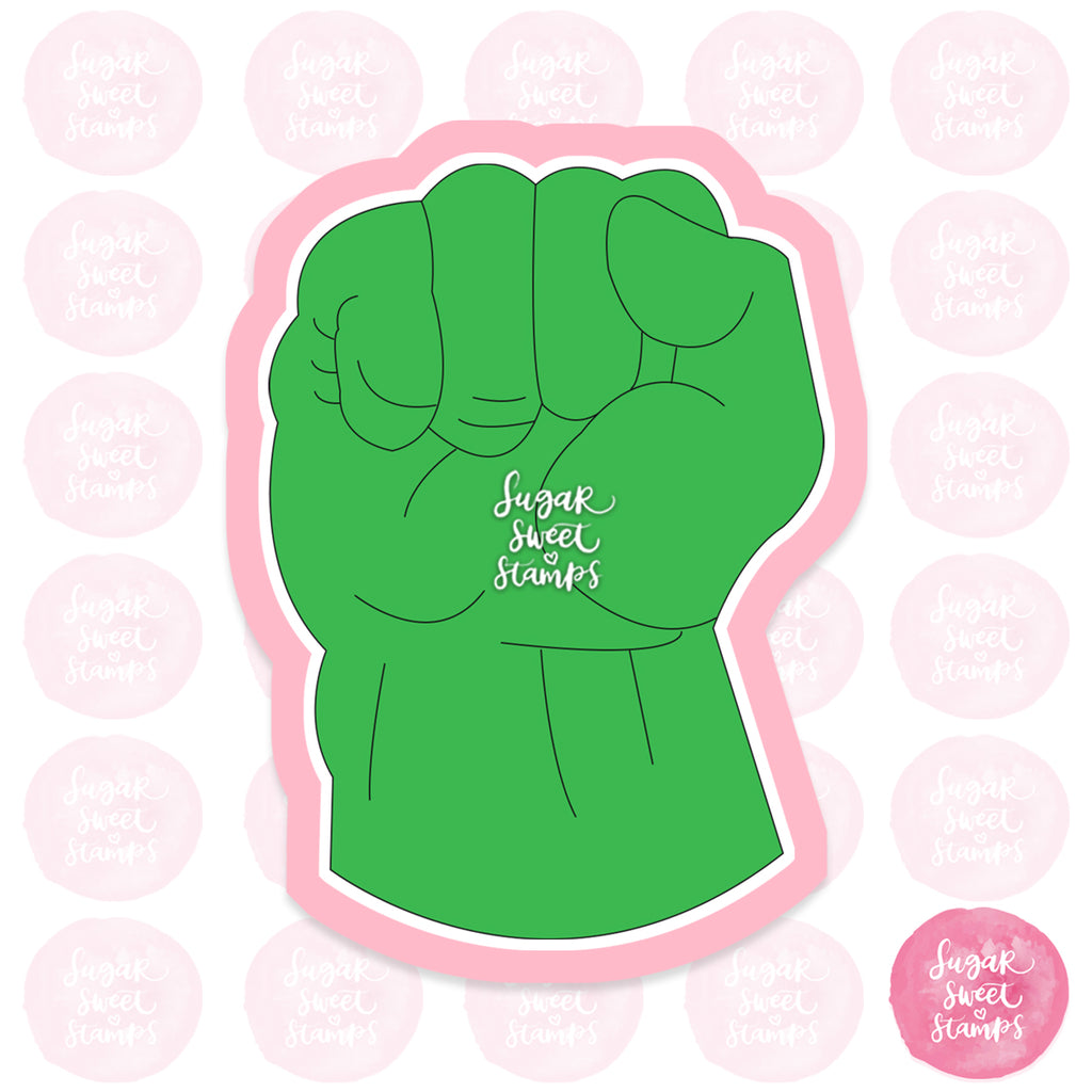 the hulk green marvel mcu comics dc superhero mutant custom 3d printed cookie cutter