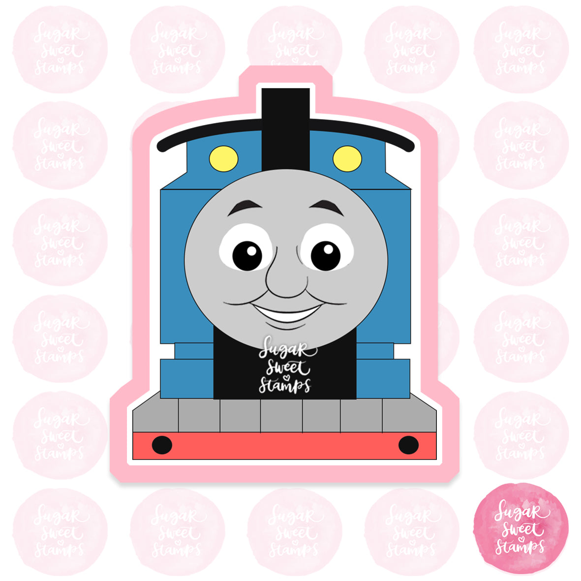 thomas the tank engine train cartoon railroad custom 3d printed cookie cutter