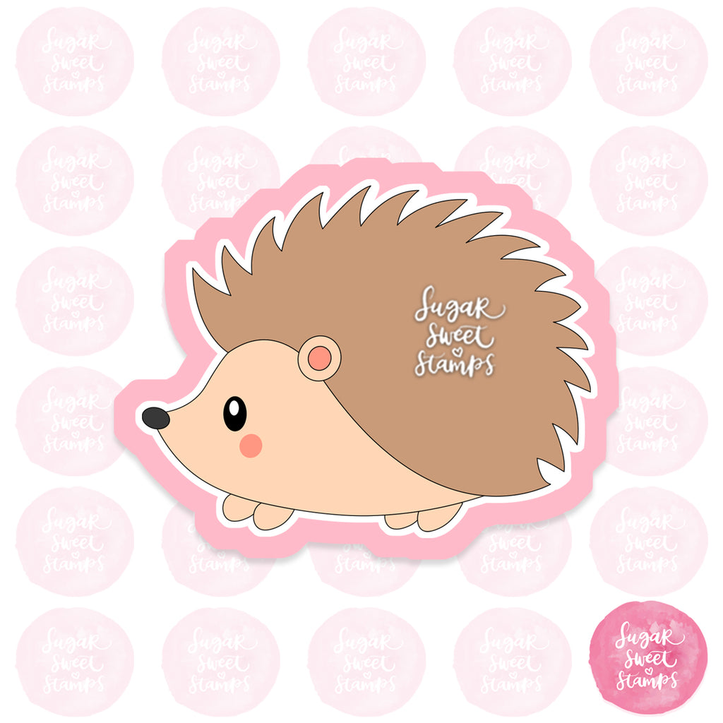 cute tiny animal hedgehog 3d printed cookie cutters