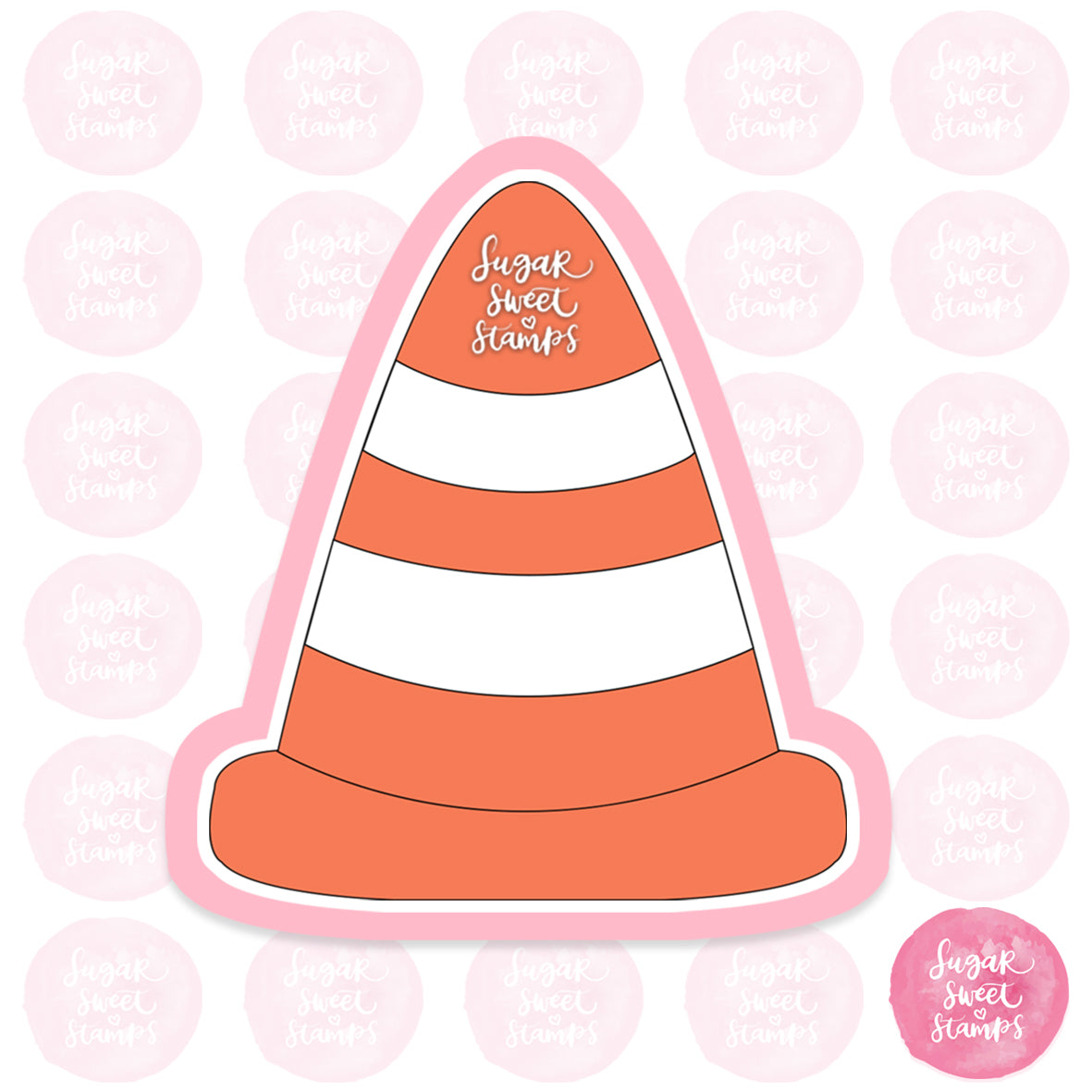 traffic cone road works cars vehicles construction custom 3d printed cookie cutter