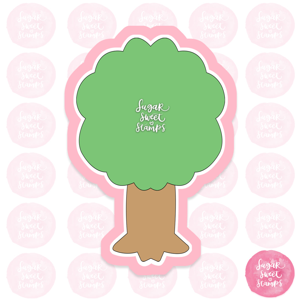 nature tall tree leaves custom printed 3d cookie cutter