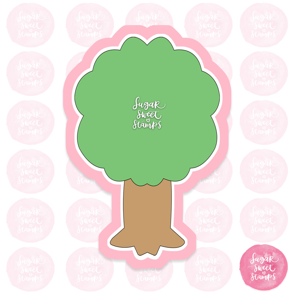 nature tall tree leaves custom printed 3d cookie cutter