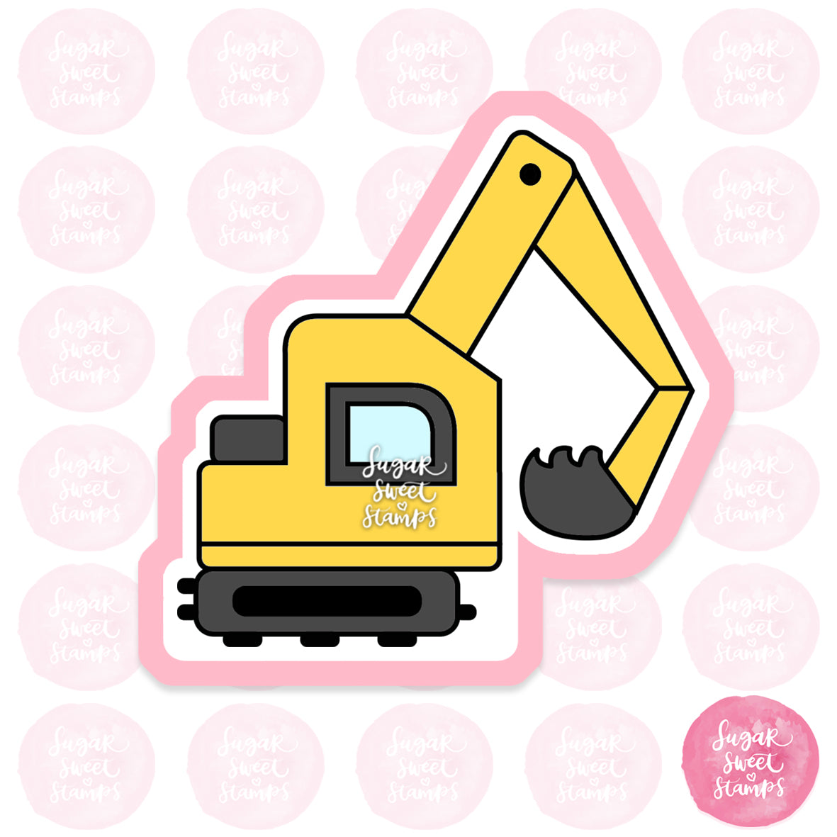 excavator construction building truck house kids vehicle custom 3d printed cookie cutter