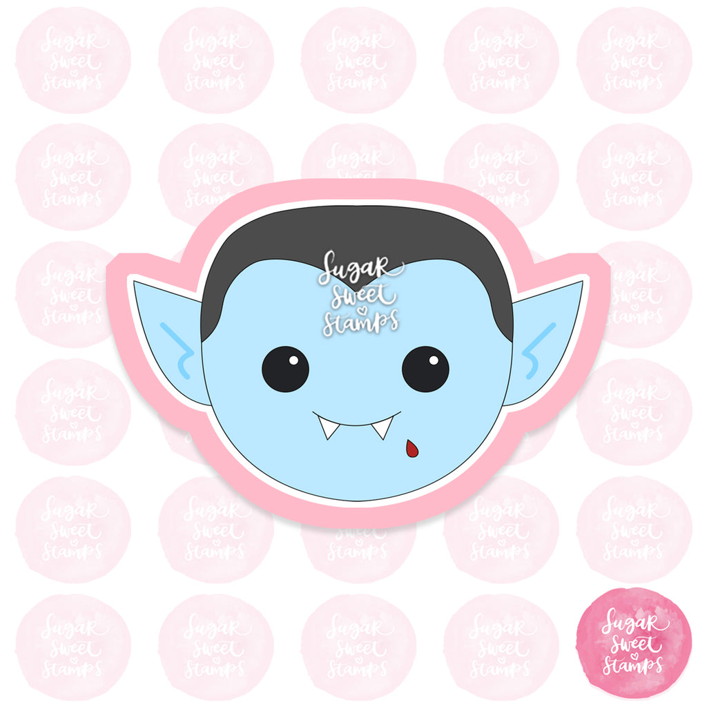 vampire dracula cute monster halloween custom 3d printed cookie cutter