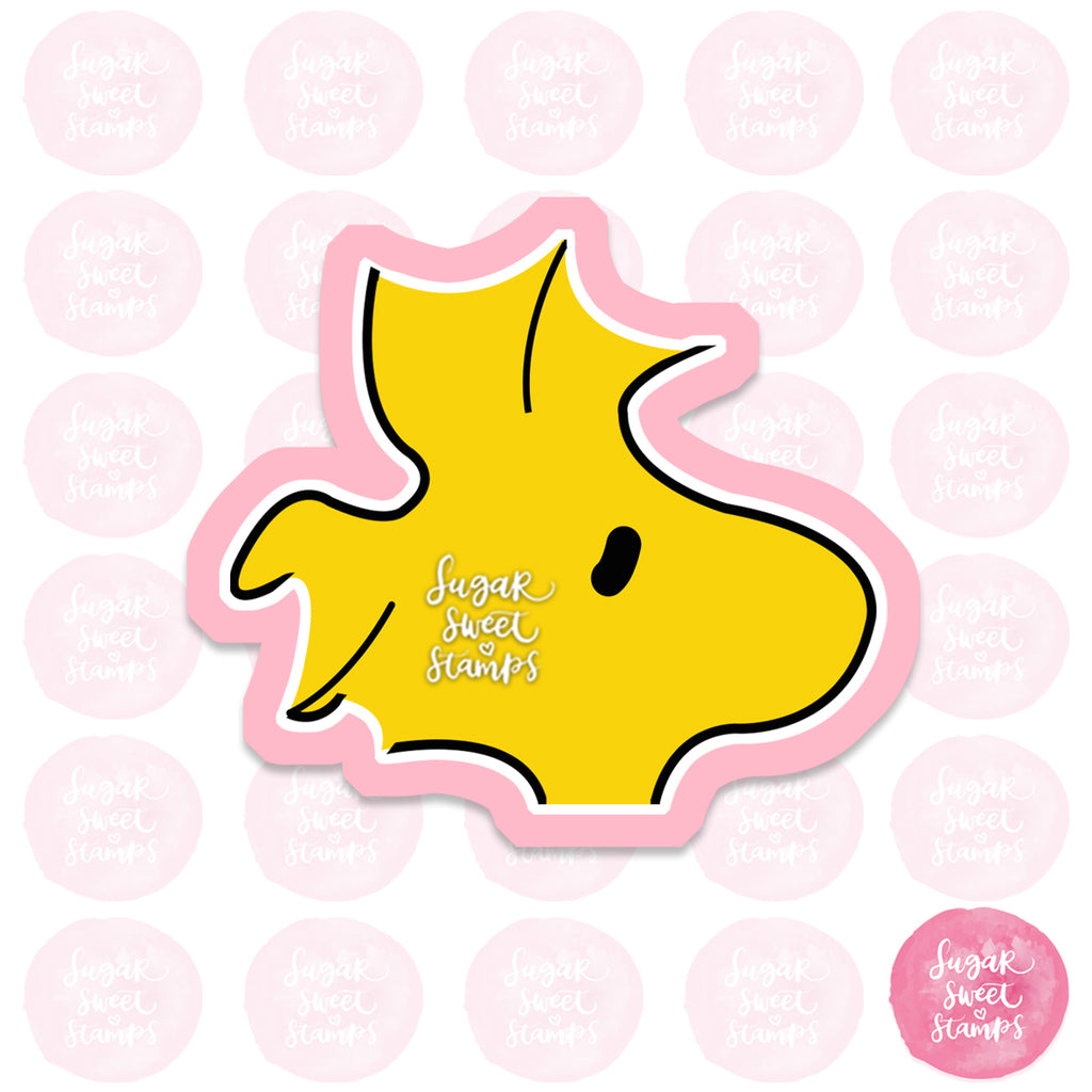 snoopy woodstock bird yellow nature animal cartoon comic cute custom 3d printed cookie cutter