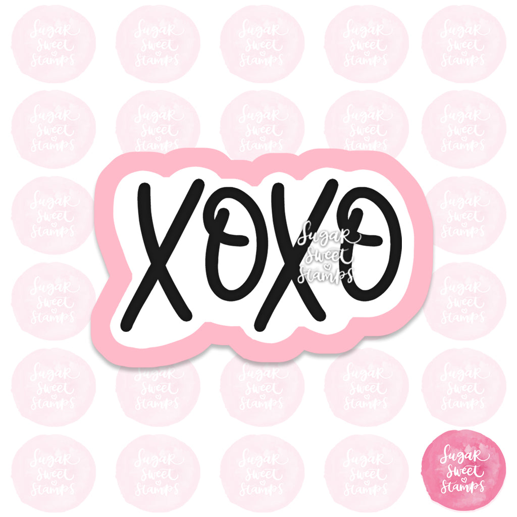 xoxo hugs and kisses valentines custom 3d printed cookie cutter