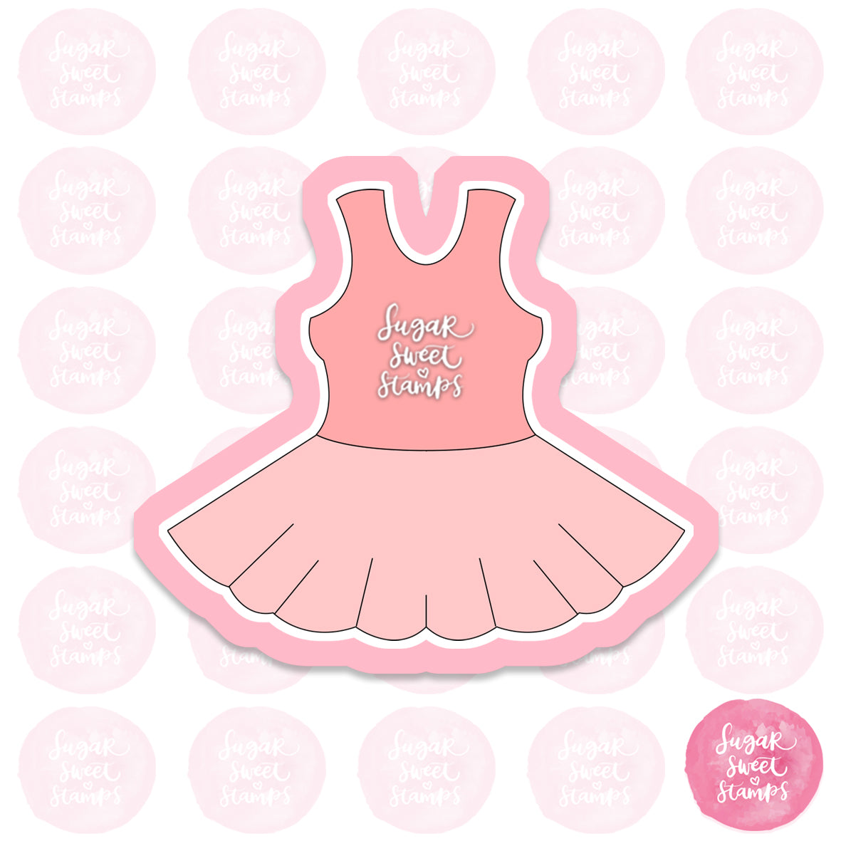 ballet tutu dancing girl outfit dress skirt dance custom 3d printed cookie cutter