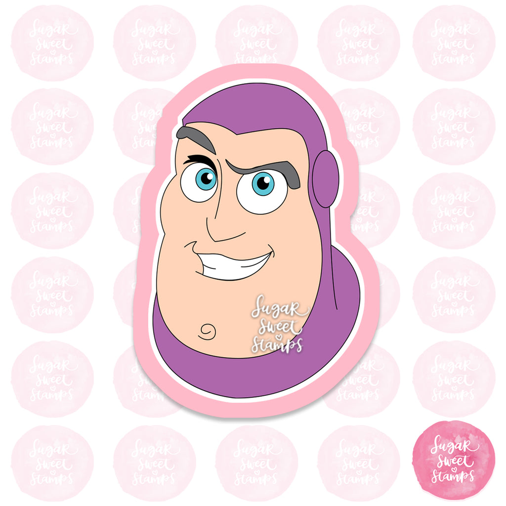 pixar disney buzz lightyear astronaut space cartoon toy story custom 3d printed cookie cutter
