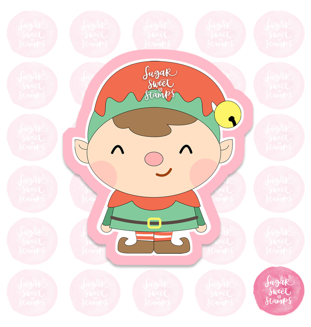 cute santa's elves christmas xmas winter december season custom 3d printed cookie cutter