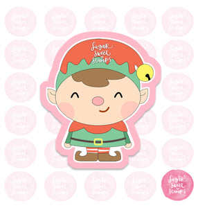 cute santa's elves christmas xmas winter december season custom 3d printed cookie cutter