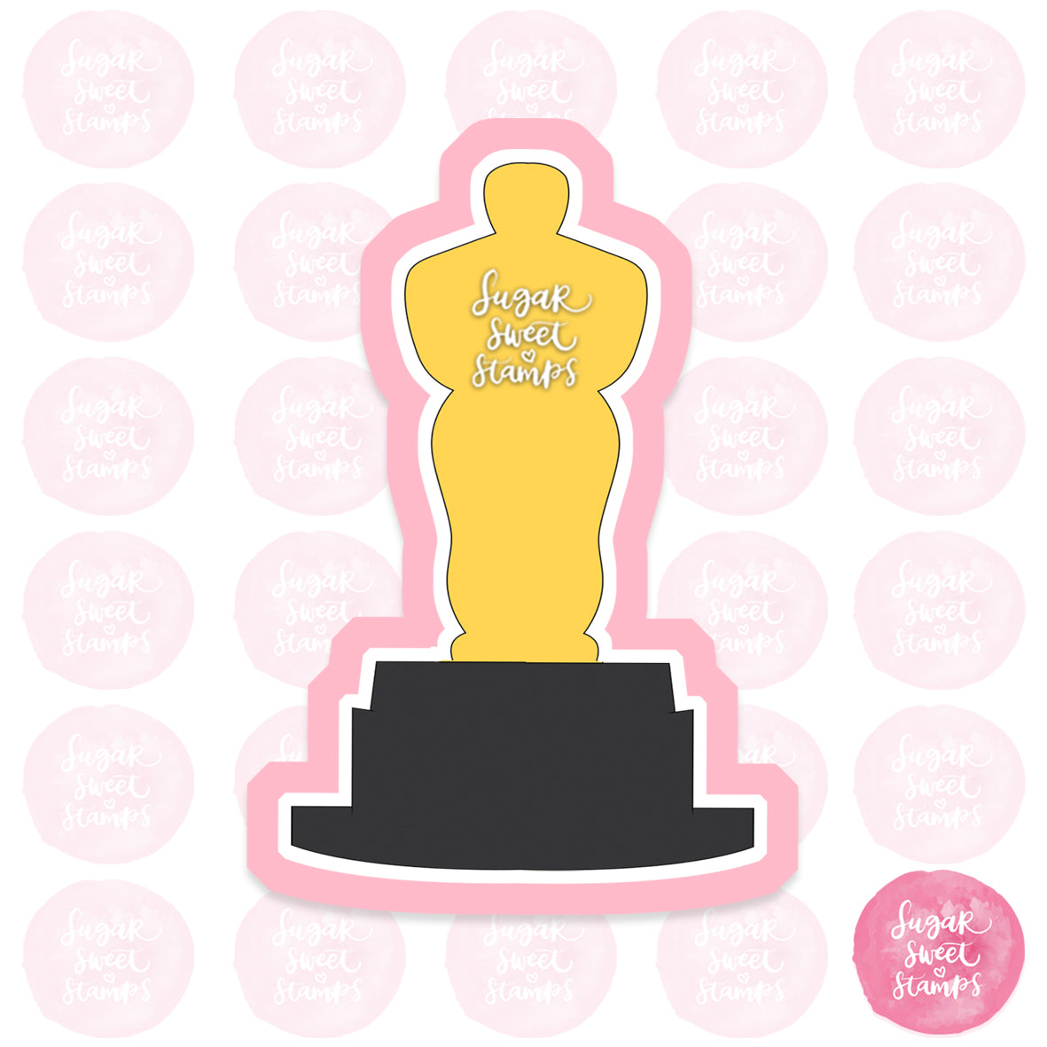 oscar reward trophy acting prize custom 3d printed cookie cutter