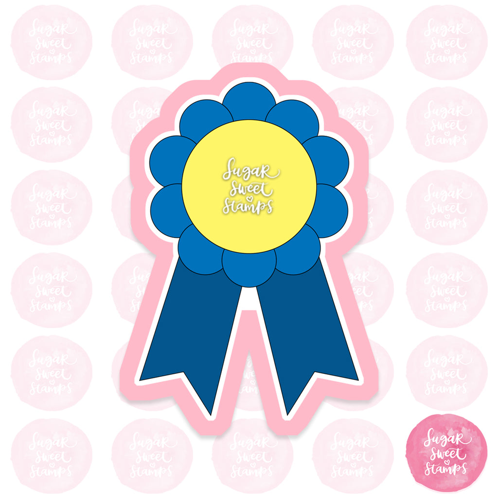 ribbon first prize winner victory contest custom 3d printed cookie cutter