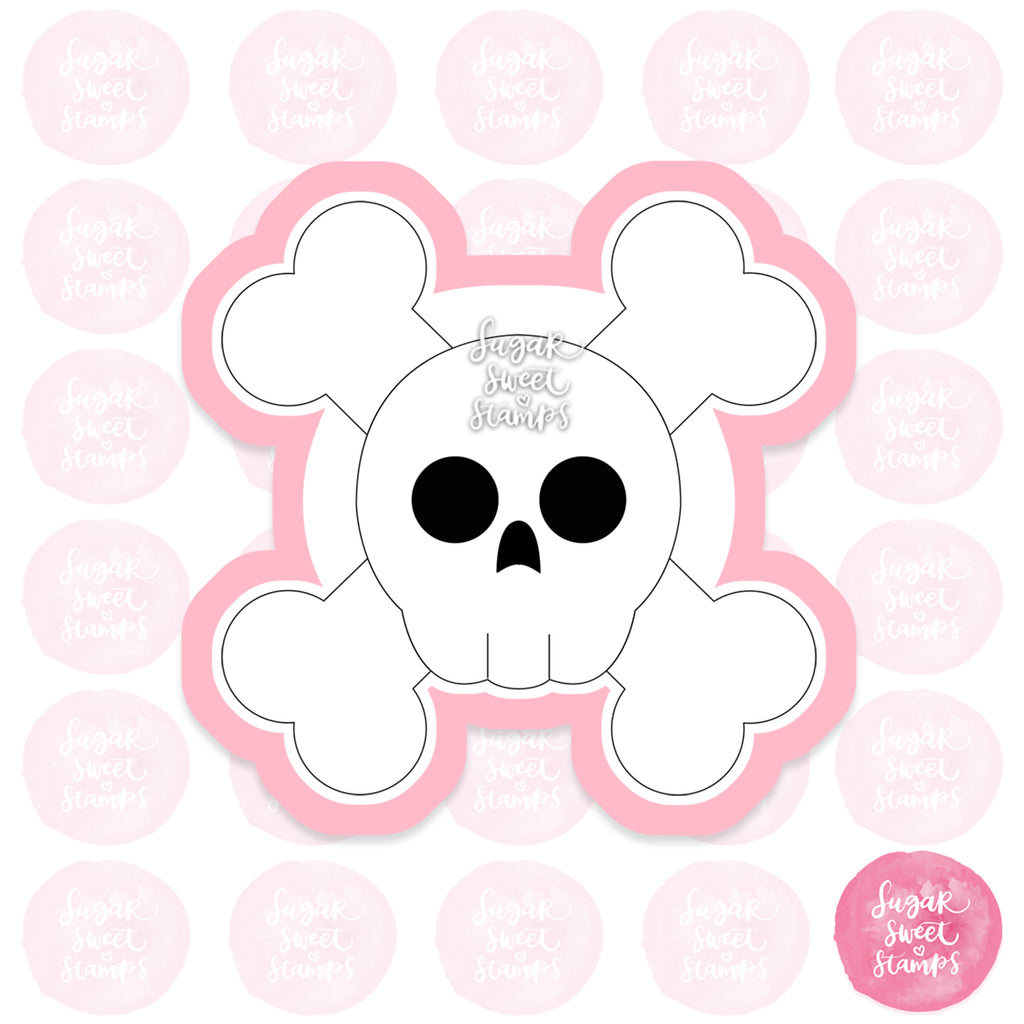 piratey pirate death dead ship sail flag cartoon emoji custom 3d printed cookie cutter