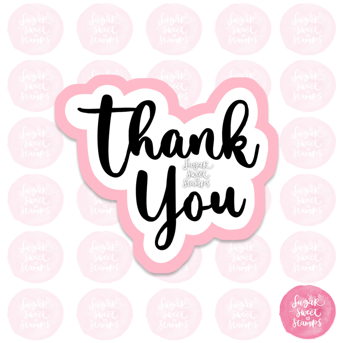 thank you wording phrase quote custom 3d printed cookie cutter